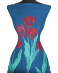 plet viskza - bordra tulipny v modrej