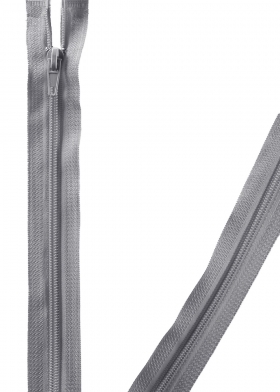 Zips pirlov 3 mm nedeliten 50 cm siv 316