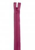 Zips skryt 22 cm - purpurov erven