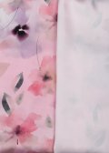 Satn Double Armani s potlaou Akvarelov kvety ruov